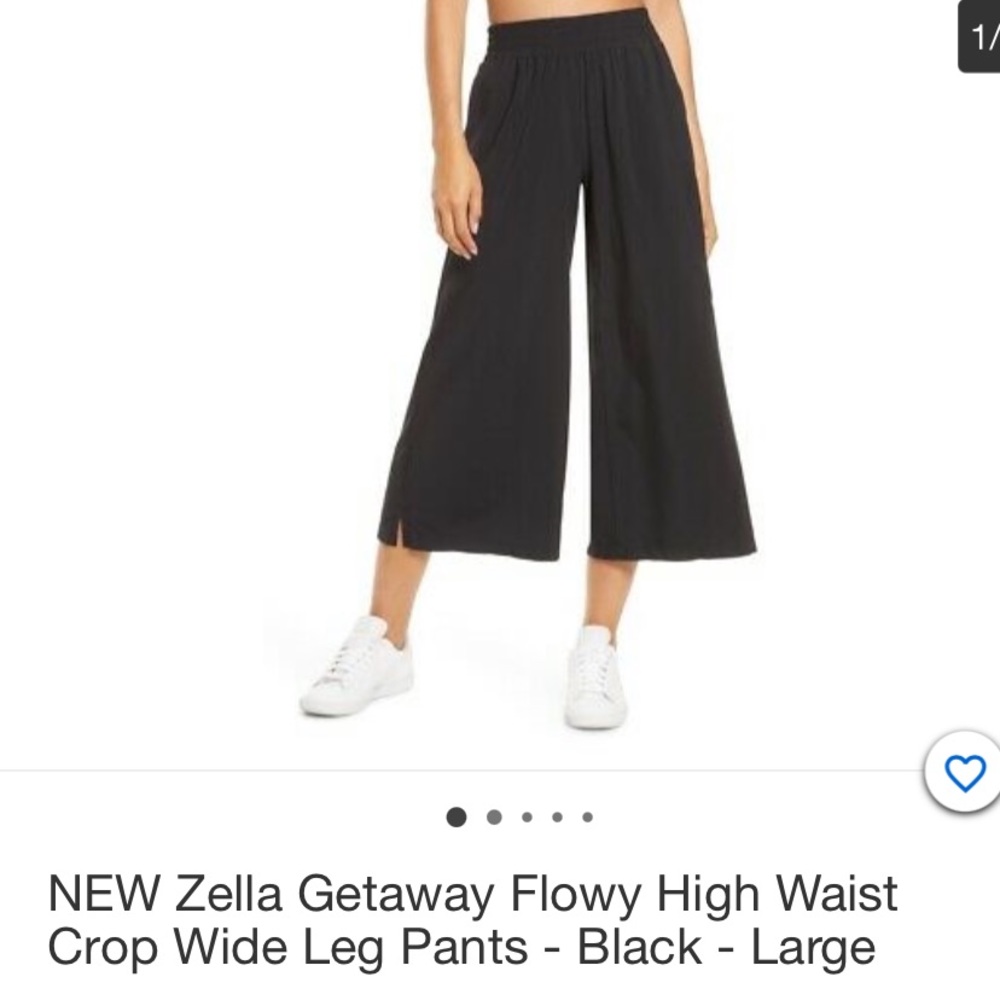 COPY - Zella Getaway high-waisted wide leg crop- Grey L
